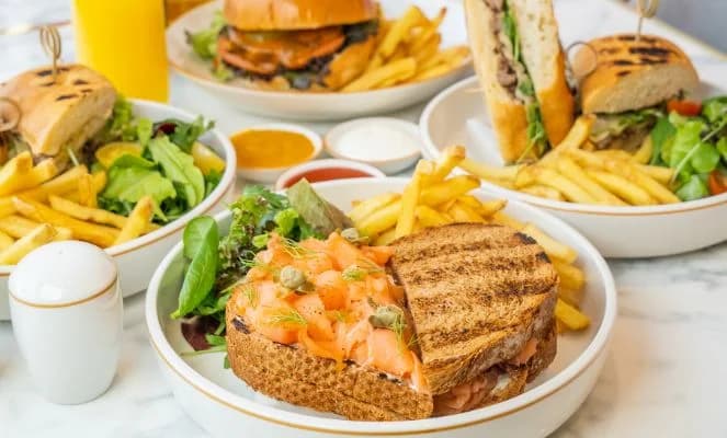 Club Sandwich Coffee and Roses