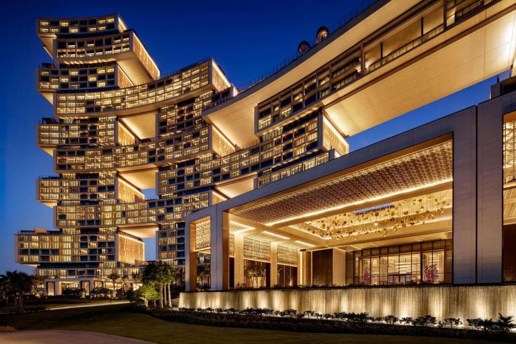 Night view of Atlantis The Royal Hotel